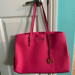 Michael Kors Hot Pink Tote Purse